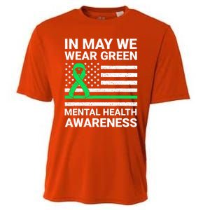 Mental Health Matters Green Ribbon Mental Health Awareness Cooling Performance Crew T-Shirt