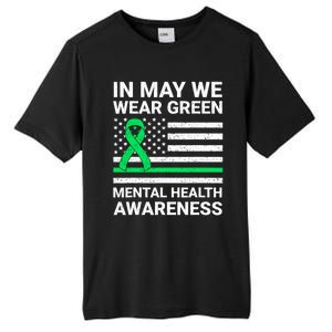 Mental Health Matters Green Ribbon Mental Health Awareness Tall Fusion ChromaSoft Performance T-Shirt