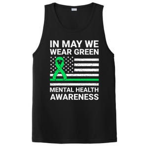 Mental Health Matters Green Ribbon Mental Health Awareness PosiCharge Competitor Tank