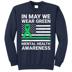 Mental Health Matters Green Ribbon Mental Health Awareness Sweatshirt