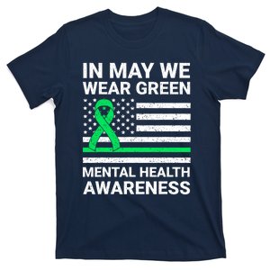 Mental Health Matters Green Ribbon Mental Health Awareness T-Shirt