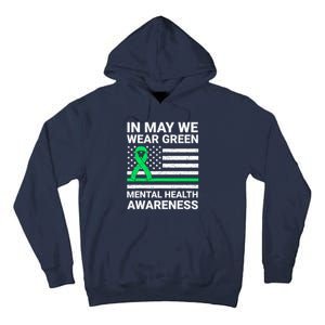 Mental Health Matters Green Ribbon Mental Health Awareness Tall Hoodie