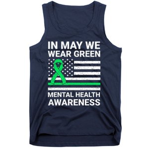 Mental Health Matters Green Ribbon Mental Health Awareness Tank Top