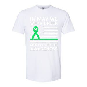 Mental Health Matters Green Ribbon Mental Health Awareness Softstyle CVC T-Shirt