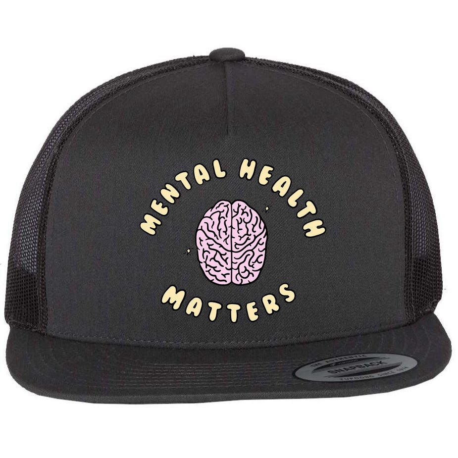 Mental Health Matters Flat Bill Trucker Hat