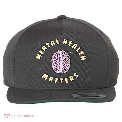 Mental Health Matters Wool Snapback Cap