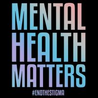 Mental Health Matters End The Stigma Tal Health Awareness Funny Gift Drawstring Bag