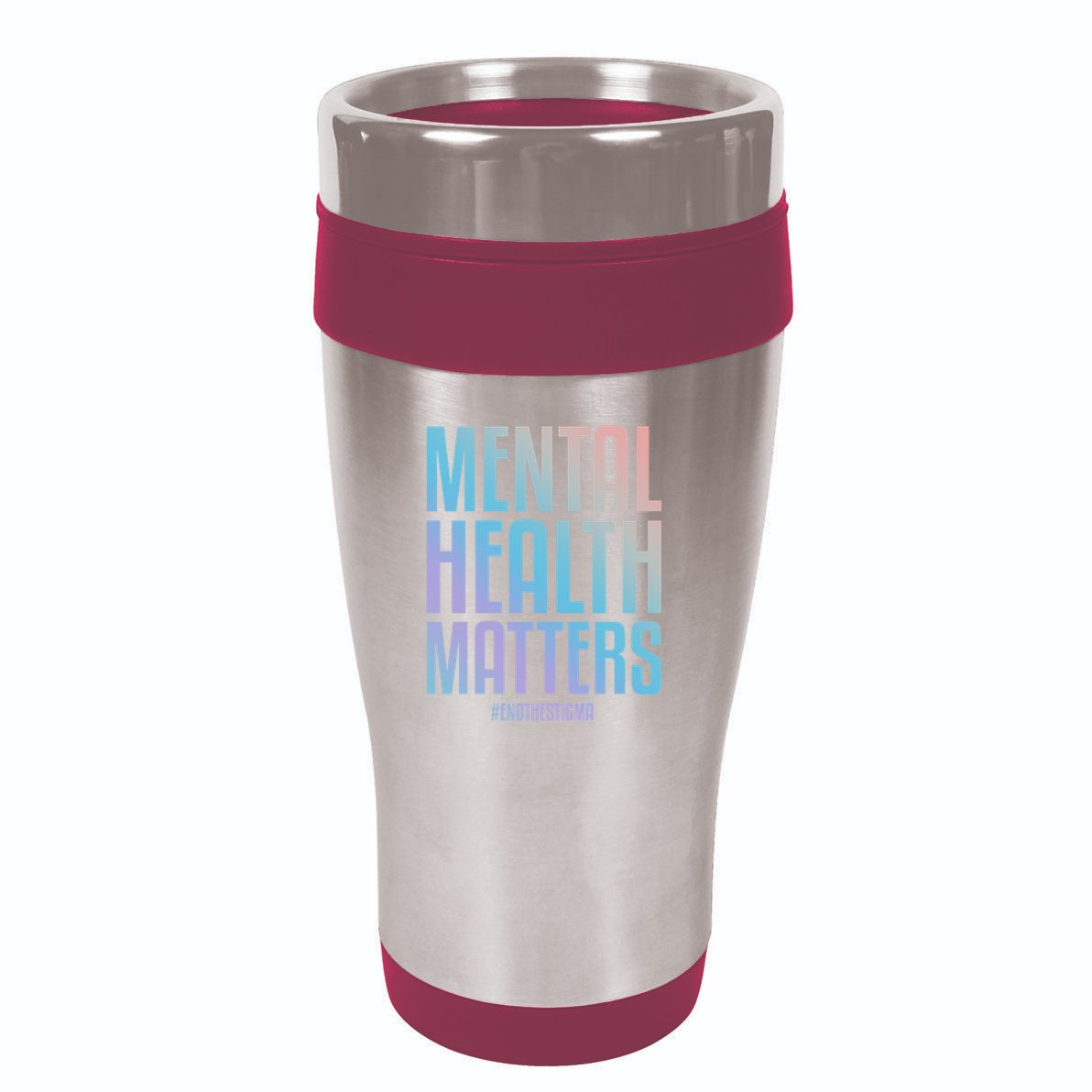 Mental Health Matters End The Stigma Tal Health Awareness Funny Gift 16oz Travel Tumbler