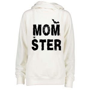 Momster Halloween Womens Funnel Neck Pullover Hood