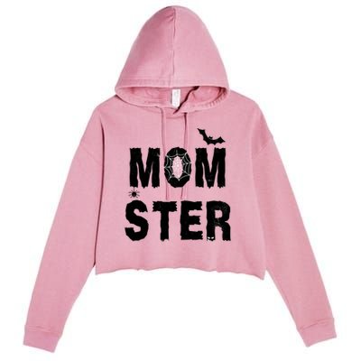 Momster Halloween Crop Fleece Hoodie