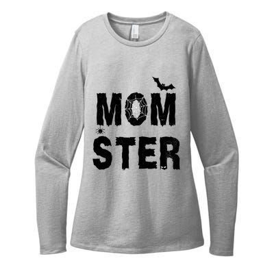 Momster Halloween Womens CVC Long Sleeve Shirt