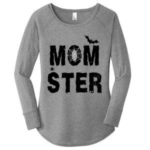 Momster Halloween Women's Perfect Tri Tunic Long Sleeve Shirt