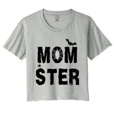 Momster Halloween Women's Crop Top Tee