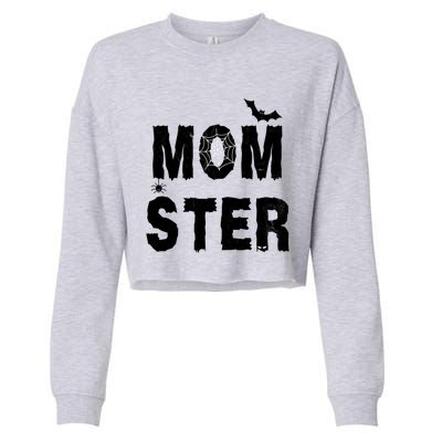 Momster Halloween Cropped Pullover Crew