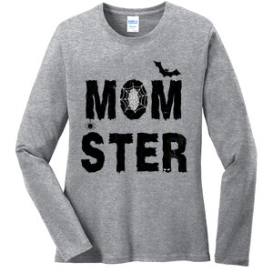 Momster Halloween Ladies Long Sleeve Shirt