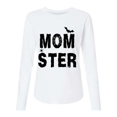 Momster Halloween Womens Cotton Relaxed Long Sleeve T-Shirt