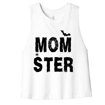 Momster Halloween Women's Racerback Cropped Tank