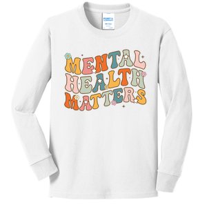 Mental Health Matters Human Brain Illness Awareness Men Kids Long Sleeve Shirt