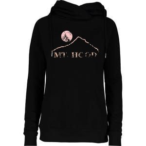 Mt. Hood Mountains Oregon Road Trip Hiking Mountain Range Womens Funnel Neck Pullover Hood