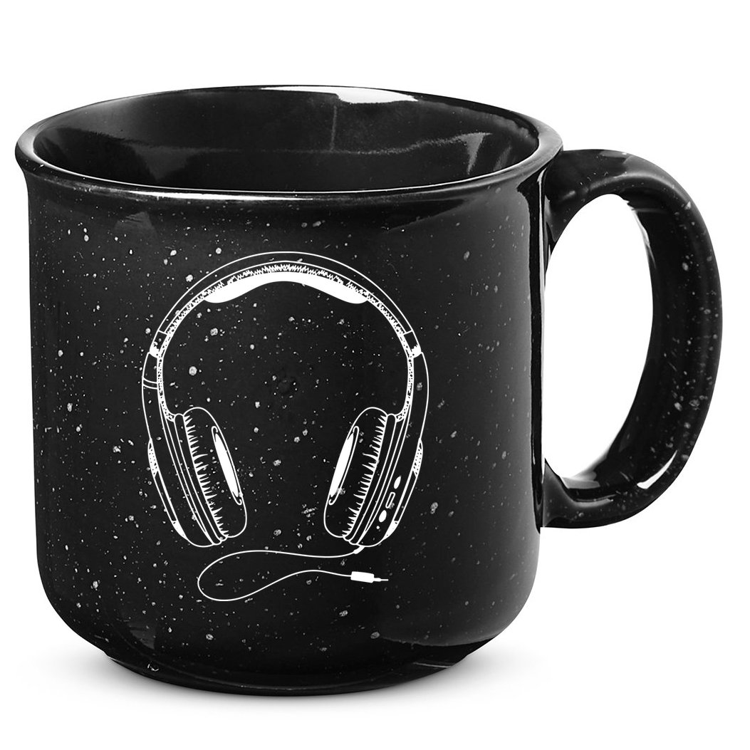 Music Headphones 15oz Campfire Ceramic Mug
