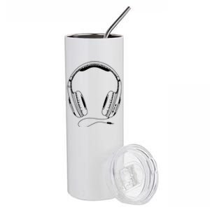 Music Headphones Stainless Steel Tumbler