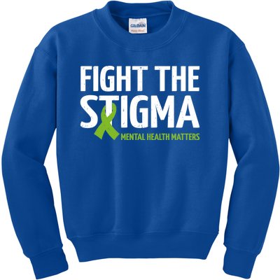 Mental Health Matters Fight The Stigma Tal Health Meaningful Gift Kids Sweatshirt