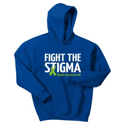 Mental Health Matters Fight The Stigma Tal Health Meaningful Gift Kids Hoodie