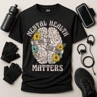Mental Health Matters Be Kind To Your Mind Mental Awareness Cooling Performance Crew T-Shirt