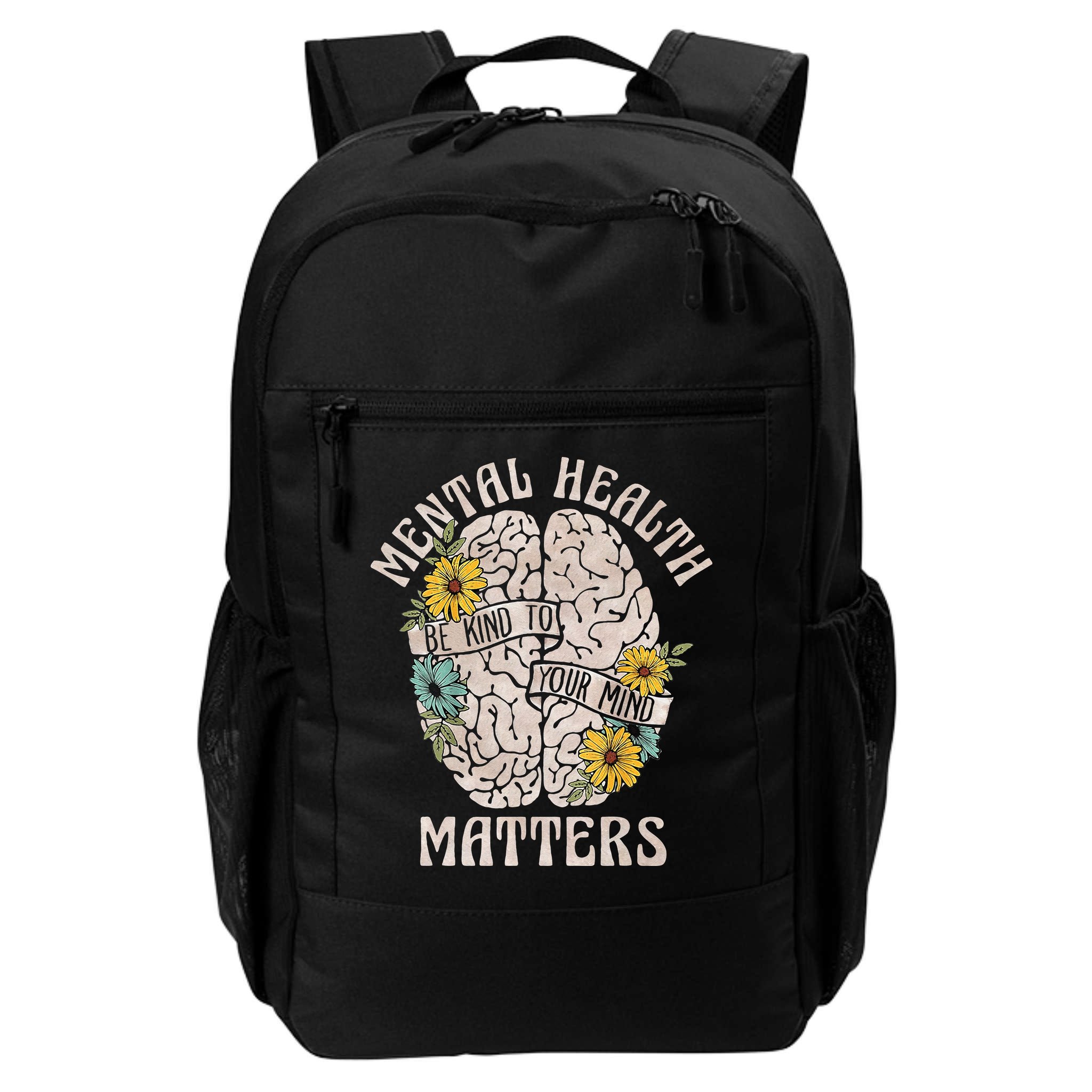 Mental Health Matters Be Kind To Your Mind Mental Awareness Backpack