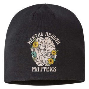 Mental Health Matters Be Kind To Your Mind Mental Awareness Sustainable Beanie