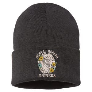 Mental Health Matters Be Kind To Your Mind Mental Awareness Sustainable Knit Beanie