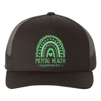 Mental Health Matters We Wear Green Mental Health Awareness Yupoong Adult 5-Panel Trucker Hat