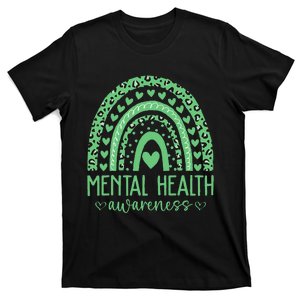 Mental Health Matters We Wear Green Mental Health Awareness T-Shirt