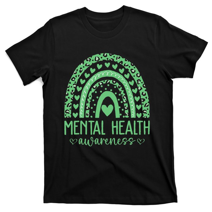 Mental Health Matters We Wear Green Mental Health Awareness T-Shirt