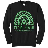 Mental Health Matters We Wear Green Mental Health Awareness Tall Sweatshirt