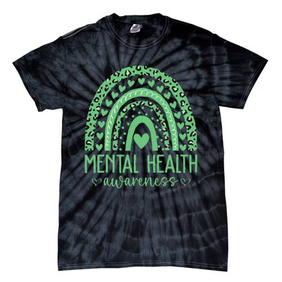 Mental Health Matters We Wear Green Mental Health Awareness Tie-Dye T-Shirt