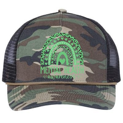 Mental Health Matters We Wear Green Mental Health Awareness Retro Rope Trucker Hat Cap