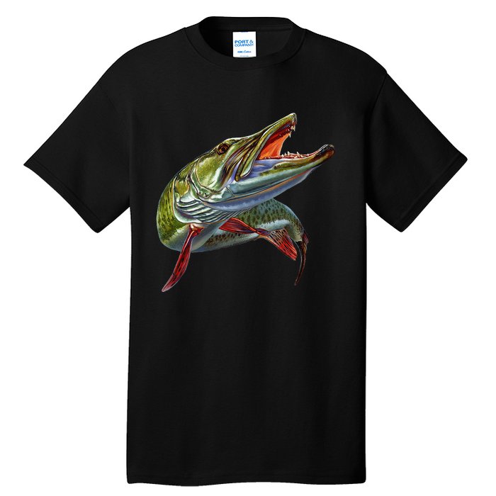 Muskie Hunter Musky Fisherman Lure Fly Fishing Novelty Gifts Tall T-Shirt