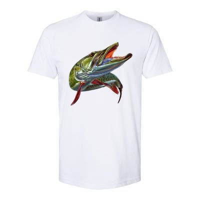 Muskie Hunter Musky Fisherman Lure Fly Fishing Novelty Gifts Softstyle® CVC T-Shirt