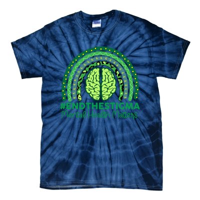 Mental Health Matters Rainbow Vintage Tie-Dye T-Shirt