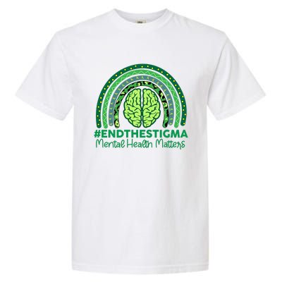 Mental Health Matters Rainbow Vintage Garment-Dyed Heavyweight T-Shirt