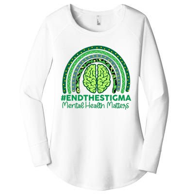 Mental Health Matters Rainbow Vintage Women's Perfect Tri Tunic Long Sleeve Shirt