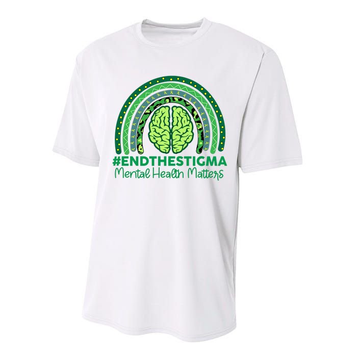 Mental Health Matters Rainbow Vintage Performance Sprint T-Shirt