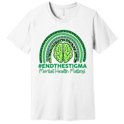 Mental Health Matters Rainbow Vintage Premium T-Shirt