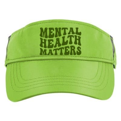 Mental Health Matters Groovy Retro Adult Drive Performance Visor