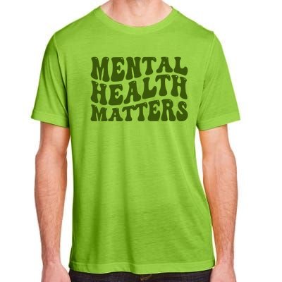 Mental Health Matters Groovy Retro Adult ChromaSoft Performance T-Shirt