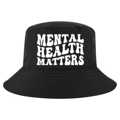 Mental Health Matters Groovy Retro Cool Comfort Performance Bucket Hat