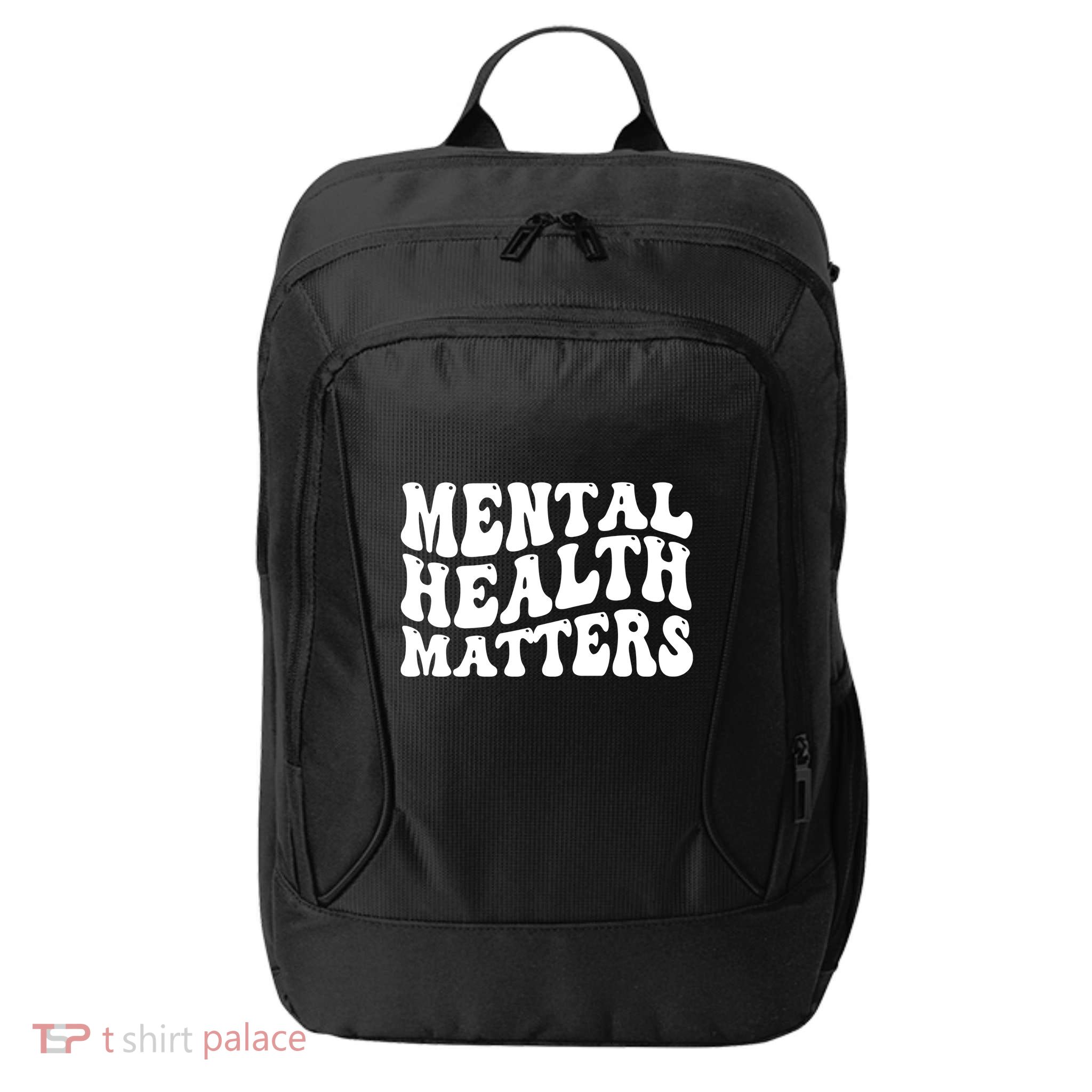 Mental Health Matters Groovy Retro City Backpack