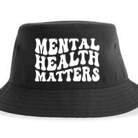 Mental Health Matters Groovy Retro Sustainable Bucket Hat