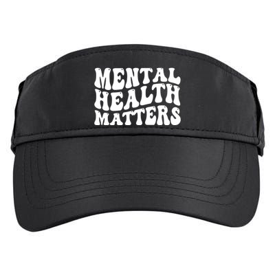 Mental Health Matters Groovy Retro Adult Drive Performance Visor